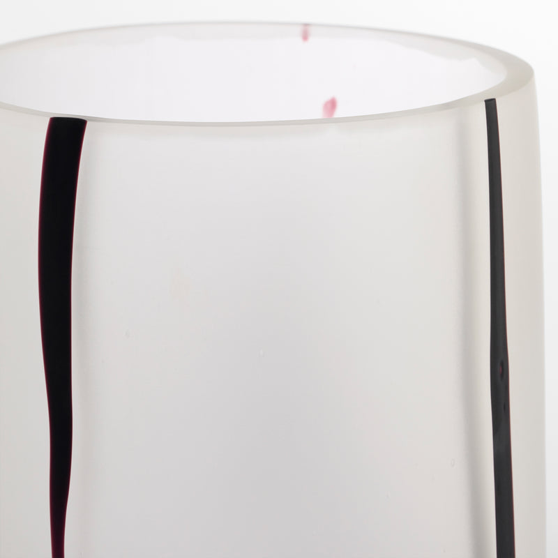 Crawford  Vase | White | Black - Large
