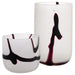 Crawford Vase | White | Black - Small