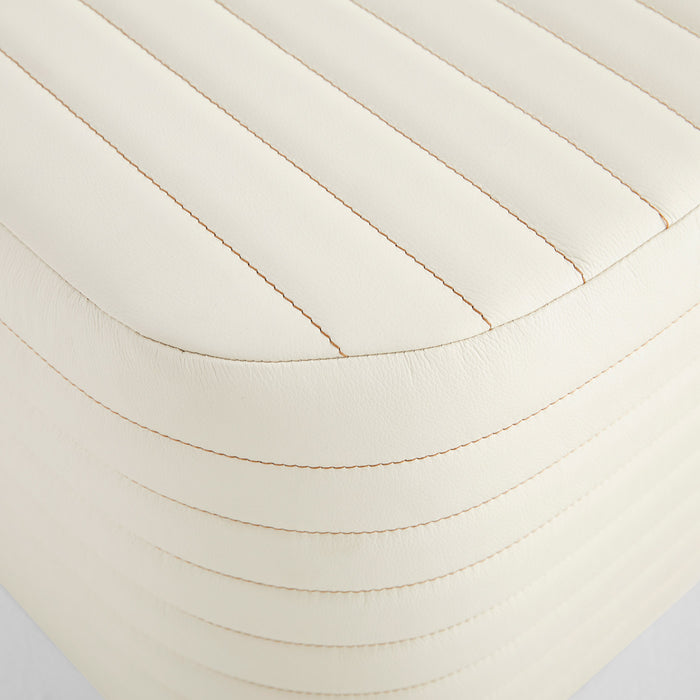 Channel Ottoman | Off-White