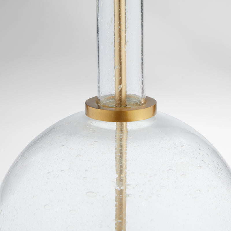 Bulles Table Lamp | Clear | Brass | White