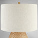 Rotin Table Lamp | Natural | Antique Brass | White