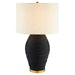 Rotin Table Lamp | Black | Antique Brass | White