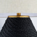 Rotin Table Lamp | Black | Antique Brass | White