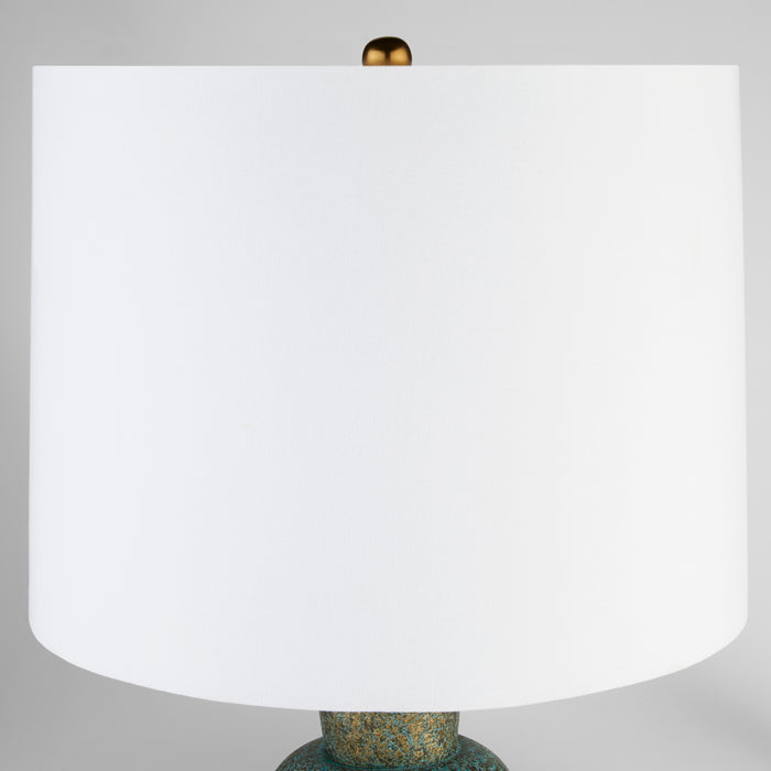 Hepworth Table Lamp | Verde Green Patina | Antique Brass | Black