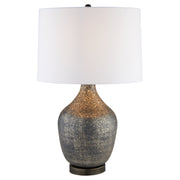 Fresnillo Table Lamp | Silver Patina | Blackened Nickel | White