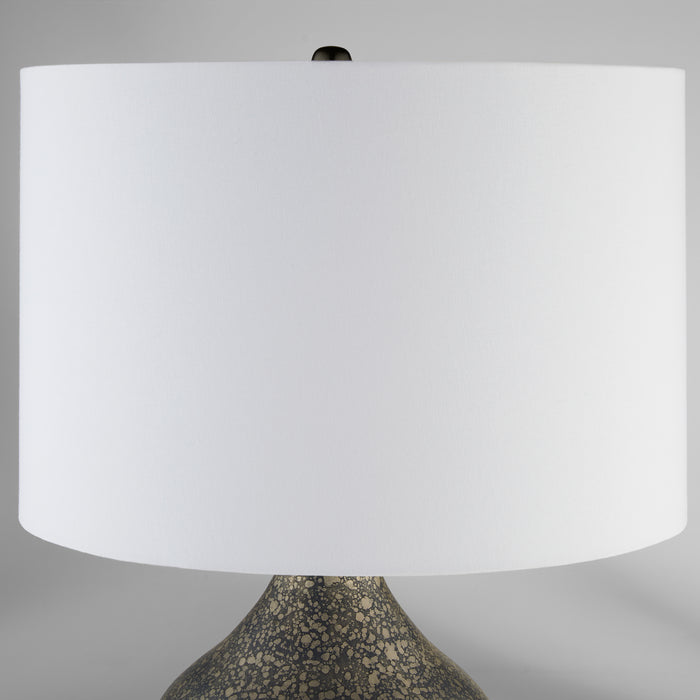 Fresnillo Table Lamp | Silver Patina | Blackened Nickel | White