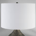 Fresnillo Table Lamp | Silver Patina | Blackened Nickel | White
