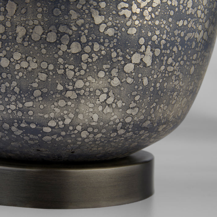 Fresnillo Table Lamp | Silver Patina | Blackened Nickel | White
