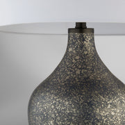 Fresnillo Table Lamp | Silver Patina | Blackened Nickel | White