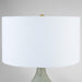 Ambella Table Lamp | Textured Matte White | Antique Brass | White