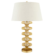Eero Table Lamp | Antique Brass | Beige