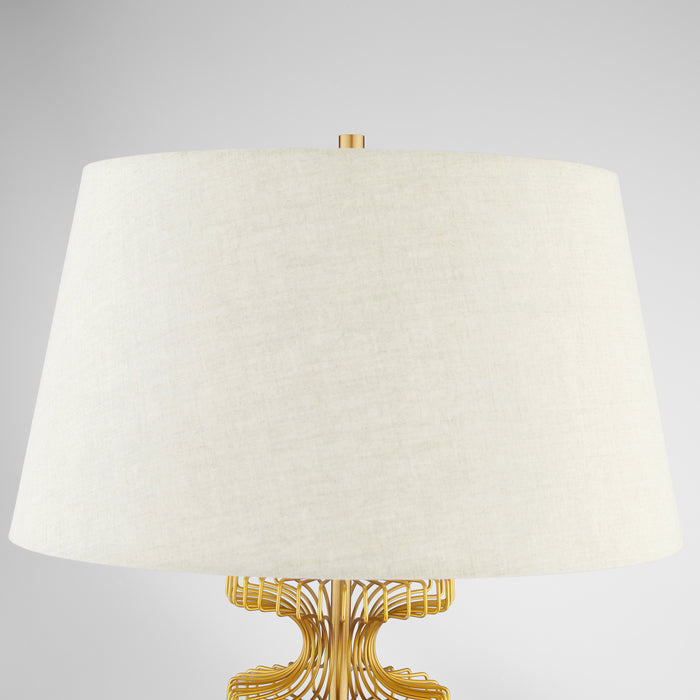Eero Table Lamp | Antique Brass | Beige
