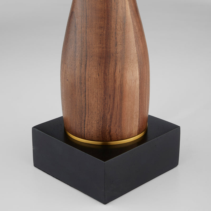 Veneta Table Lamp | Walnut | Brass | Black