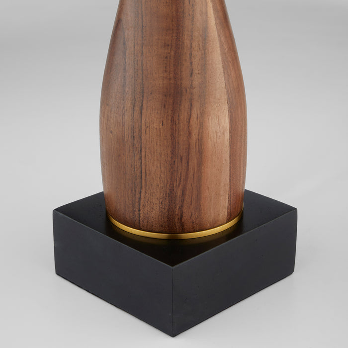 Veneta Table Lamp | Walnut | Brass | Black
