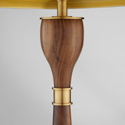 Veneta Table Lamp | Walnut | Brass | Black