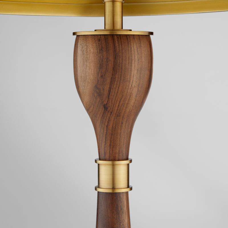 Veneta Table Lamp | Walnut | Brass | Black
