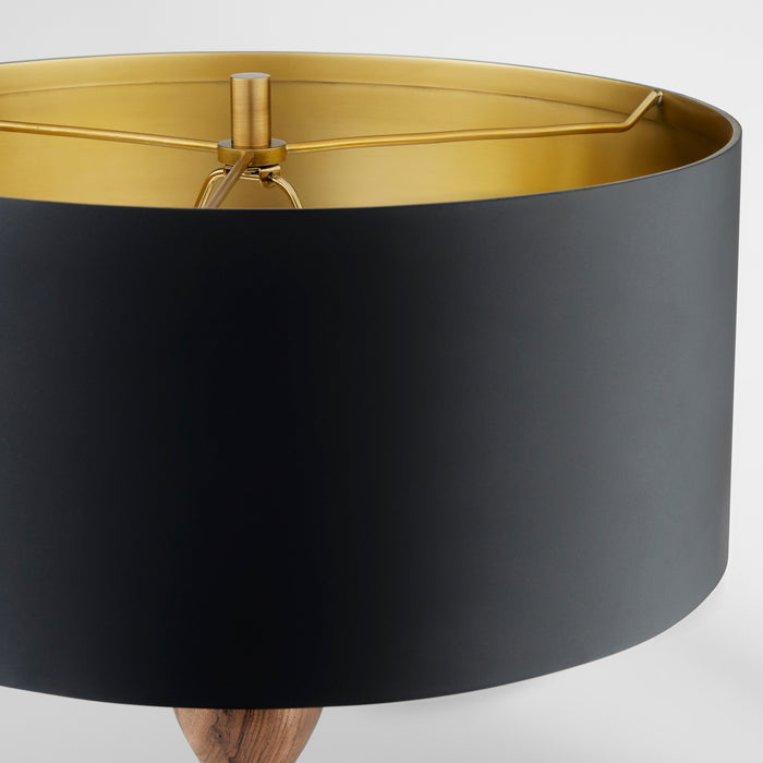 Veneta Table Lamp | Walnut | Brass | Black