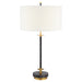 Santiago Table  Lamp | Black | Brass | White