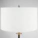 Santiago Table  Lamp | Black | Brass | White