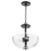 Quorum Home Quorum - 210-6965 - Two Light Dual Mount - Textured Black w/ Satin Nickel