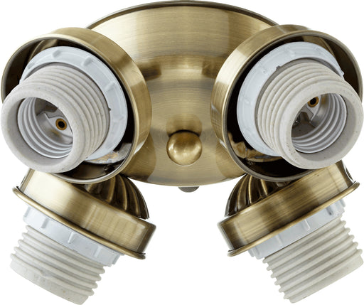 Quorum Home Quorum - 2401-804 - LED Fan Light Kit - Antique Brass
