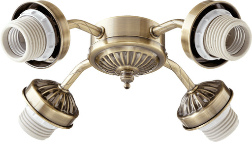 Quorum Home Quorum - 2444-804 - LED Fan Light Kit - Antique Brass