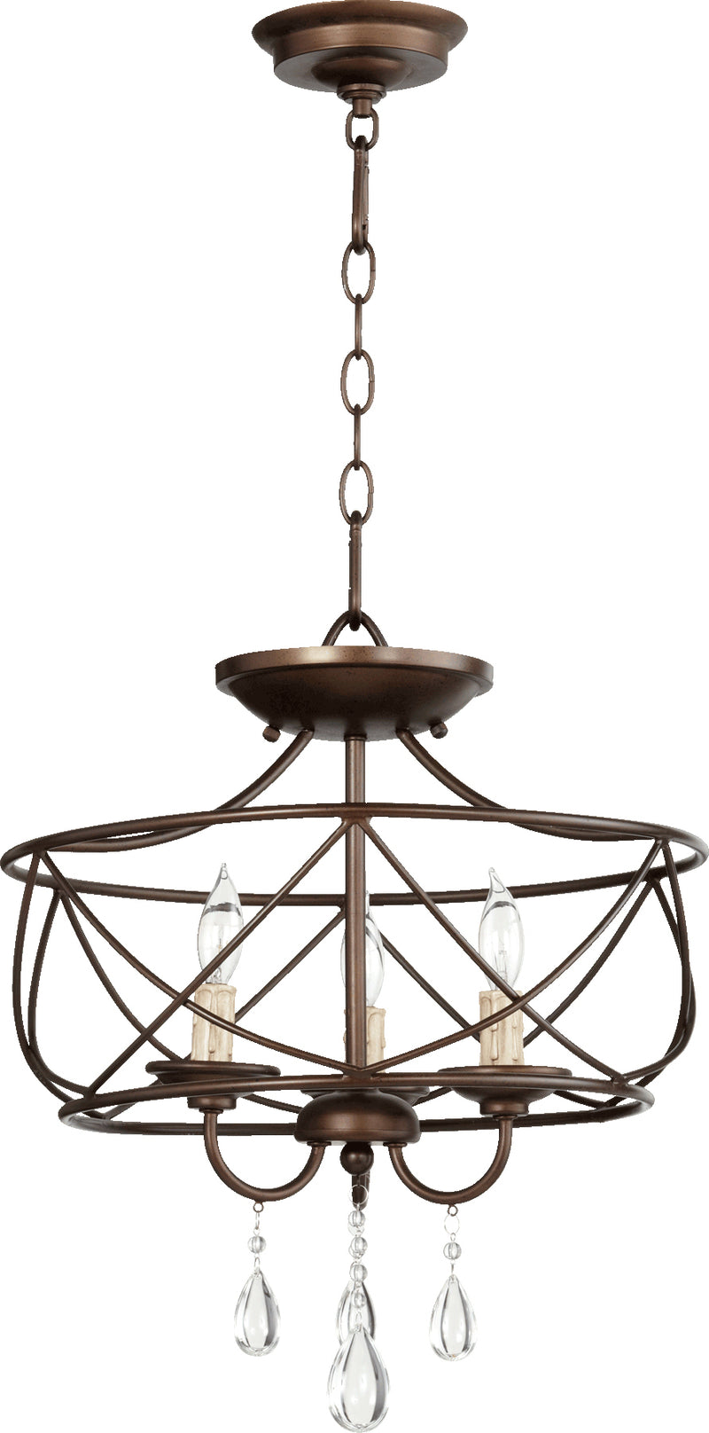 Quorum Home Quorum - 2716-16-86 - Three Light Dual Mount - Oiled Bronze