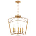 Quorum Home Quorum - 2812-18-74 - Five Light Dual Mount - Gold Leaf
