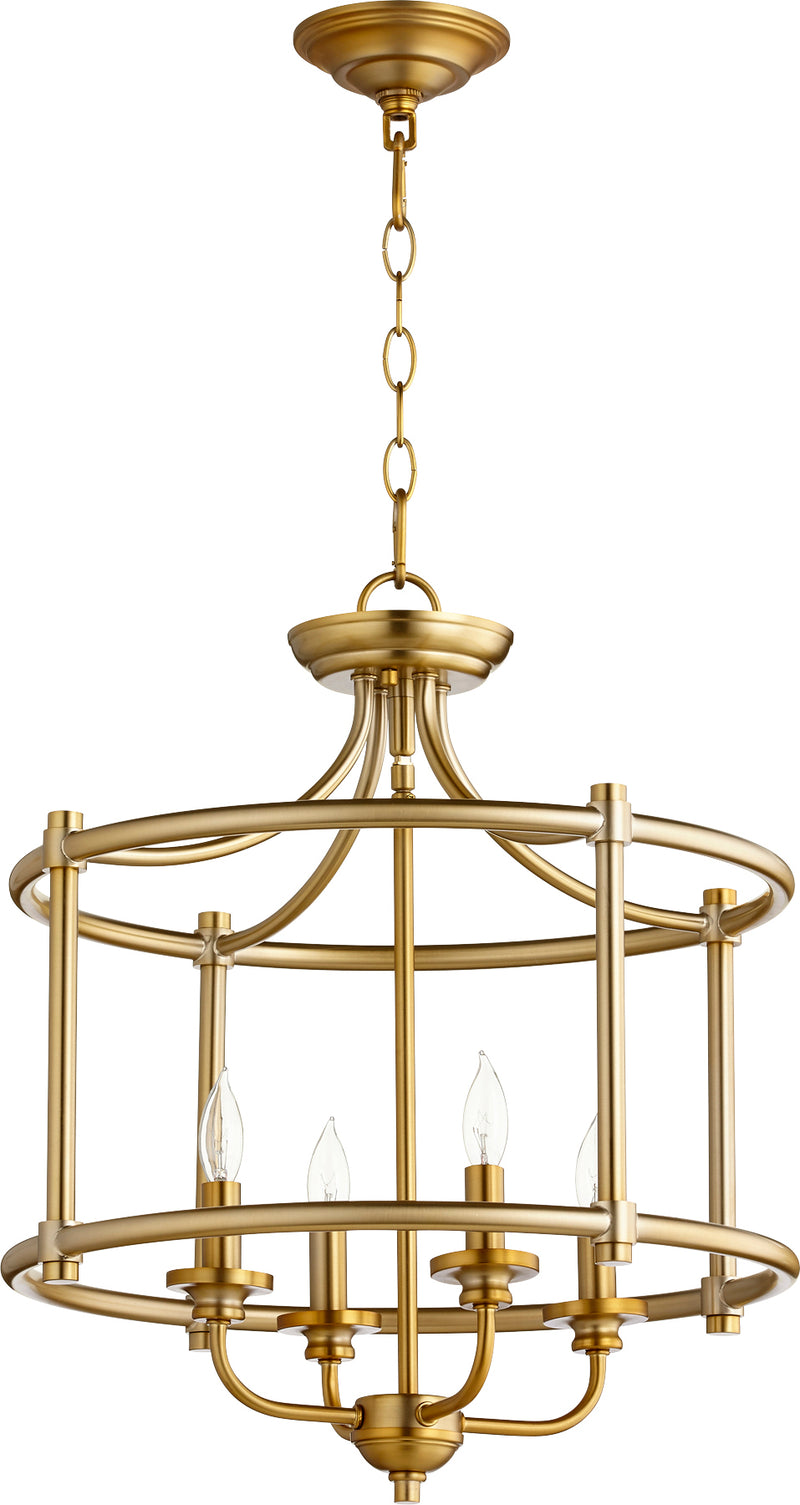 Quorum Home Quorum - 2822-18-80 - Four Light Dual Mount - Aged Brass