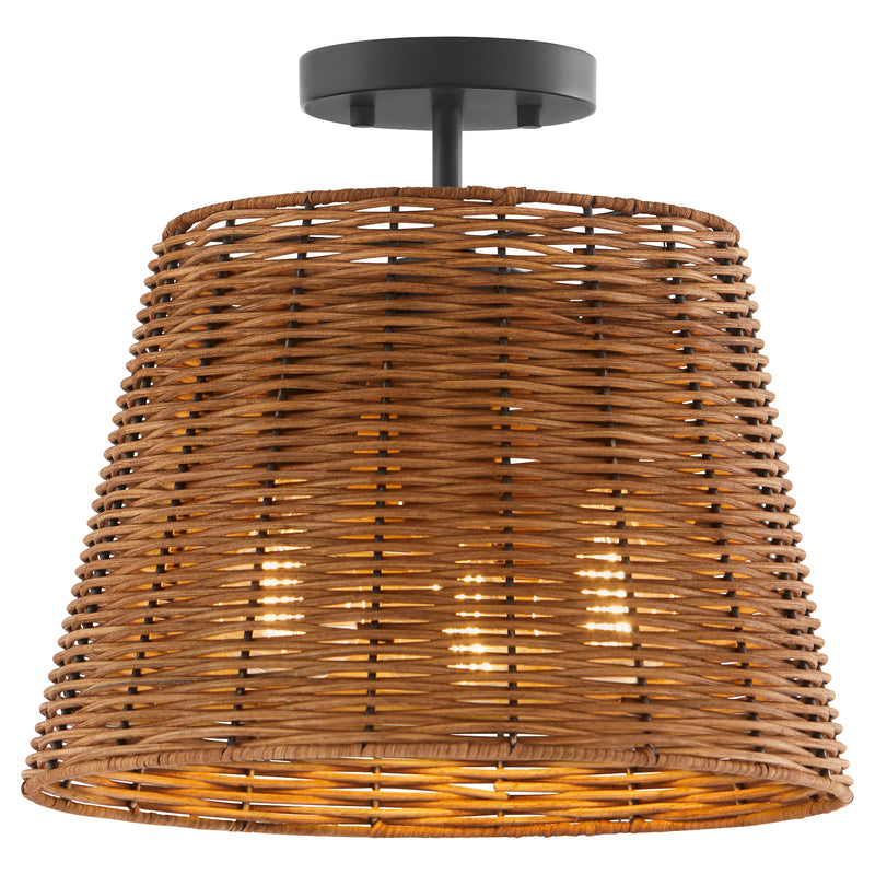 Quorum Home Quorum - 2893-13-59 - Three Light Semi Flush Mount - Matte Black