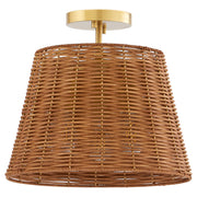 Quorum Home Quorum - 2893-13-80 - Three Light Semi Flush Mount - Aged Brass