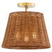 Quorum Home Quorum - 2893-13-80 - Three Light Semi Flush Mount - Aged Brass