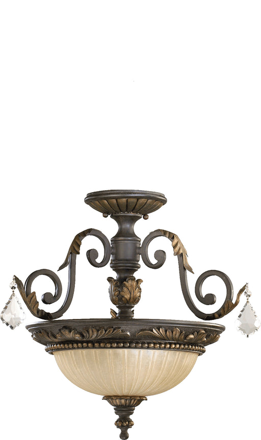 Quorum Home Quorum - 2957-17-44 - Two Light Dual Mount - Toasted Sienna With Mystic Silver