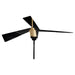 Quorum Home Oxygen - 3-113-1540 - 54"Ceiling Fan - Aged Brass W/ Black Blades
