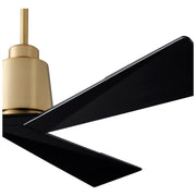 Quorum Home Oxygen - 3-113-1540 - 54"Ceiling Fan - Aged Brass W/ Black Blades