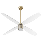 Quorum Home Oxygen - 3-116-40 - 60"Ceiling Fan - Aged Brass