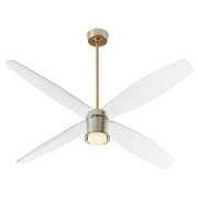 Quorum Home Oxygen - 3-116-40 - 60"Ceiling Fan - Aged Brass