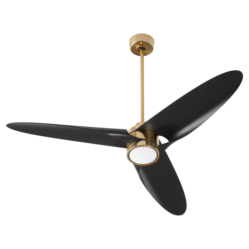 Quorum Home Oxygen - 3-127-40 - 60"Ceiling Fan - Aged Brass