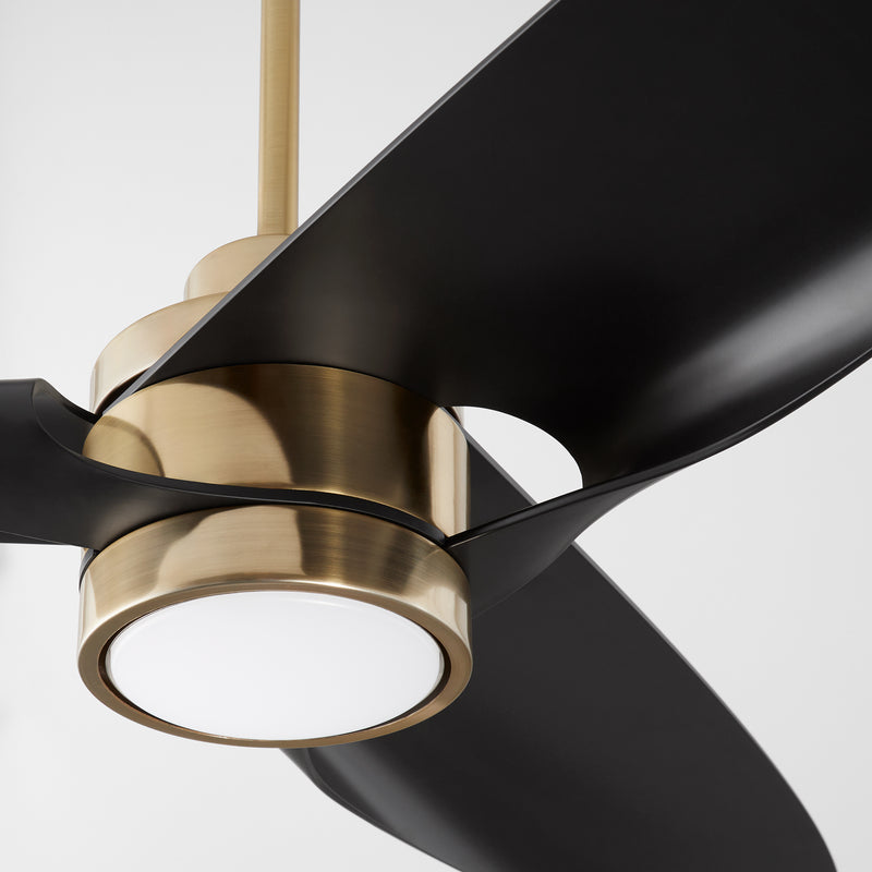 Quorum Home Oxygen - 3-127-40 - 60"Ceiling Fan - Aged Brass
