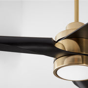 Quorum Home Oxygen - 3-127-40 - 60"Ceiling Fan - Aged Brass