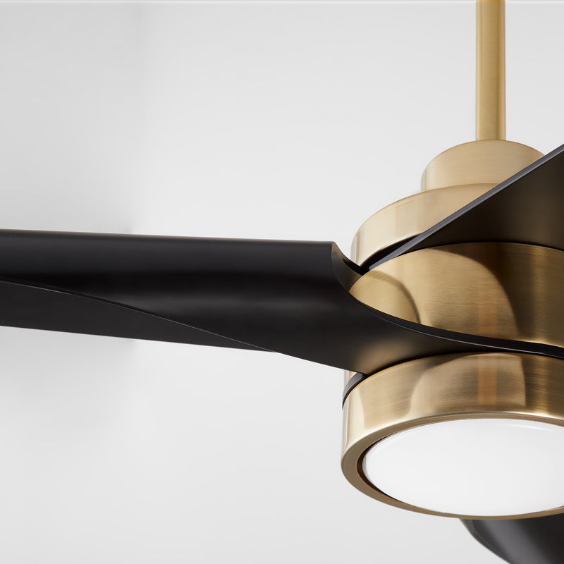Quorum Home Oxygen - 3-127-40 - 60"Ceiling Fan - Aged Brass