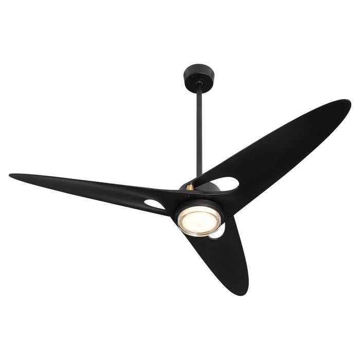 APGOEE 60" 3 Blade in Black / Aged Brass Pillars