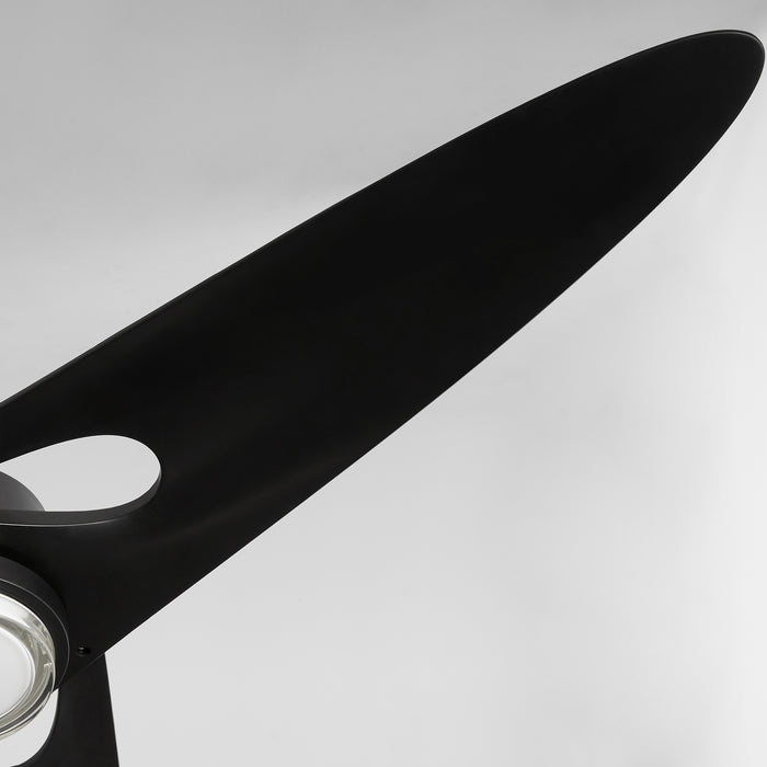 APGOEE 60" 3 Blade in Black / Aged Brass Pillars