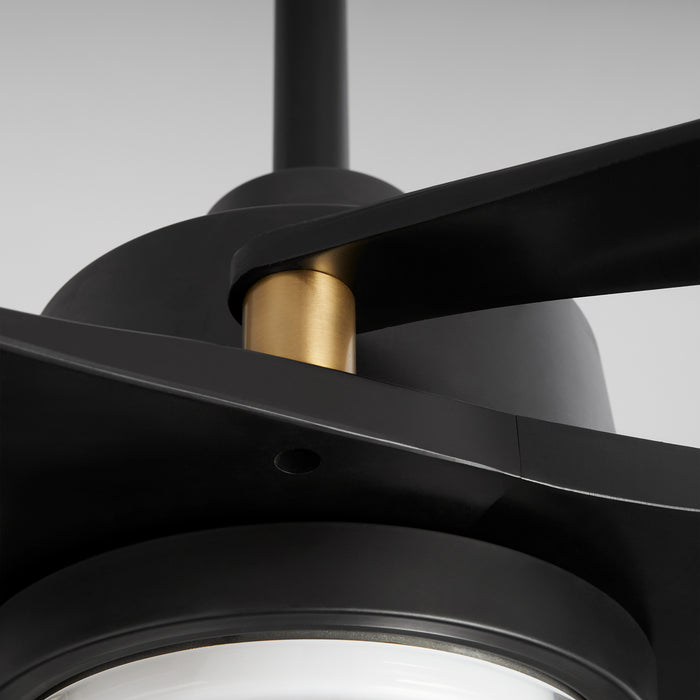 APGOEE 60" 3 Blade in Black / Aged Brass Pillars