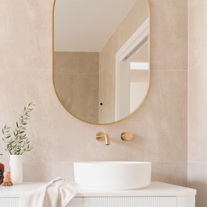 Quorum Home Oxygen - 3-1401-55 - LED Mirror - Brushed Brass