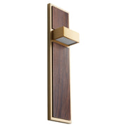 Quorum Home Oxygen - 3-401-40 - LED Wall Sconce - Aged Brass W/ Walnut