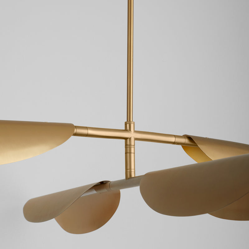 Quorum Home Oxygen - 3-407-40 - LED Chandelier - Aged Brass
