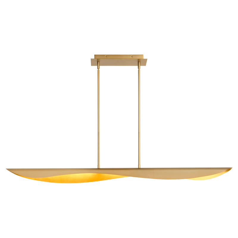 Quorum Home Oxygen - 3-408-40 - LED Chandelier - Aged Brass