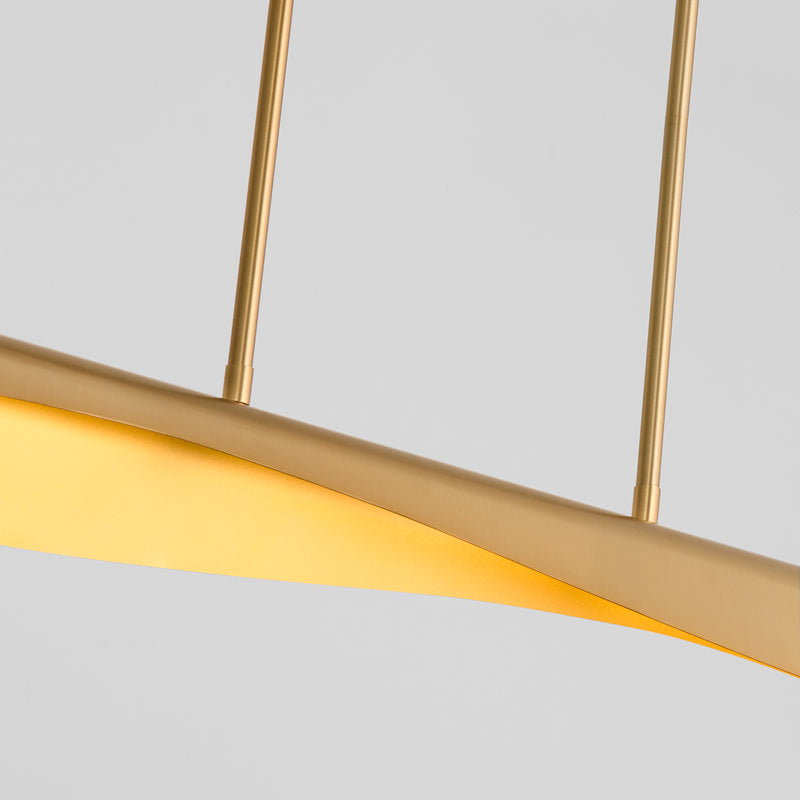 Quorum Home Oxygen - 3-408-40 - LED Chandelier - Aged Brass