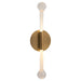 MANHATTAN Two Light 5CCT Sconce - Brushed Brass